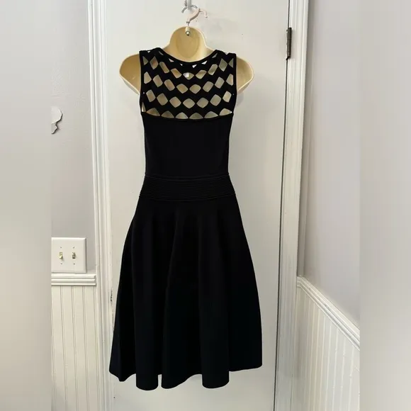 Milly Knit Short Black Dress Size S