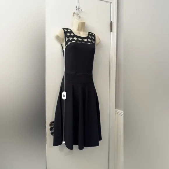 Milly Knit Short Black Dress Size S