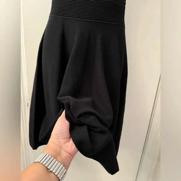 Milly Knit Short Black Dress Size S