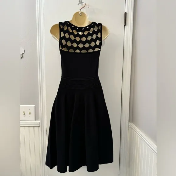 Milly Knit Short Black Dress Size S