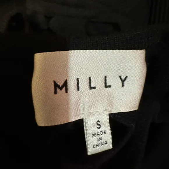 Milly Knit Short Black Dress Size S