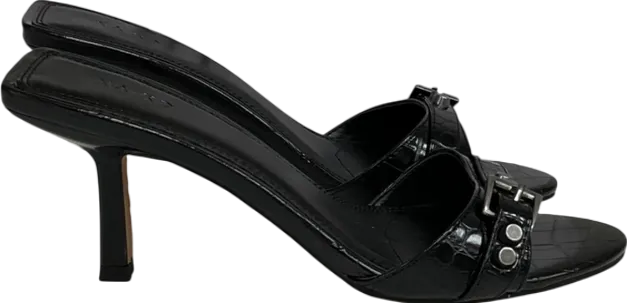 NA-KD Black Hardware Detailed Mules UK 4 EU 37 👠