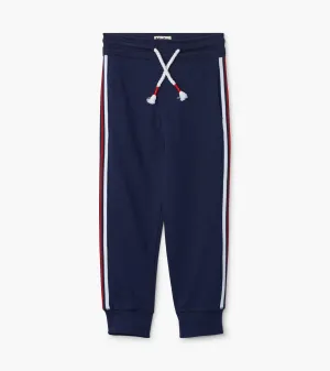 Navy Side Stripe Joggers
