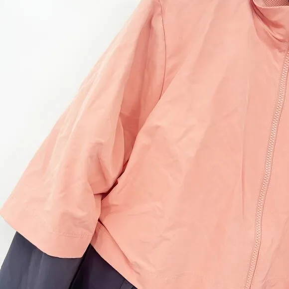 Nike Womens Hyperadapt Shield OLC Golf Windbreaker Jacket Pink Quartz Gridiron L