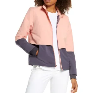 Nike Womens Hyperadapt Shield OLC Golf Windbreaker Jacket Pink Quartz Gridiron L