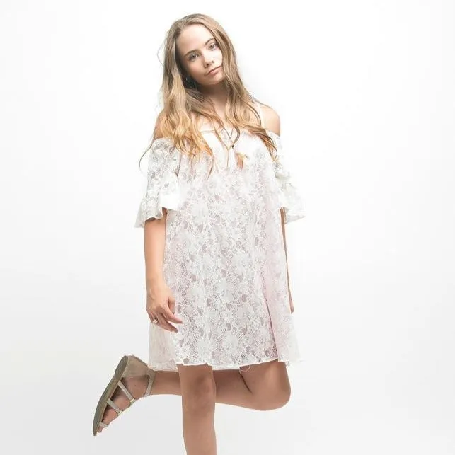 Nina's Boho Look White Dress