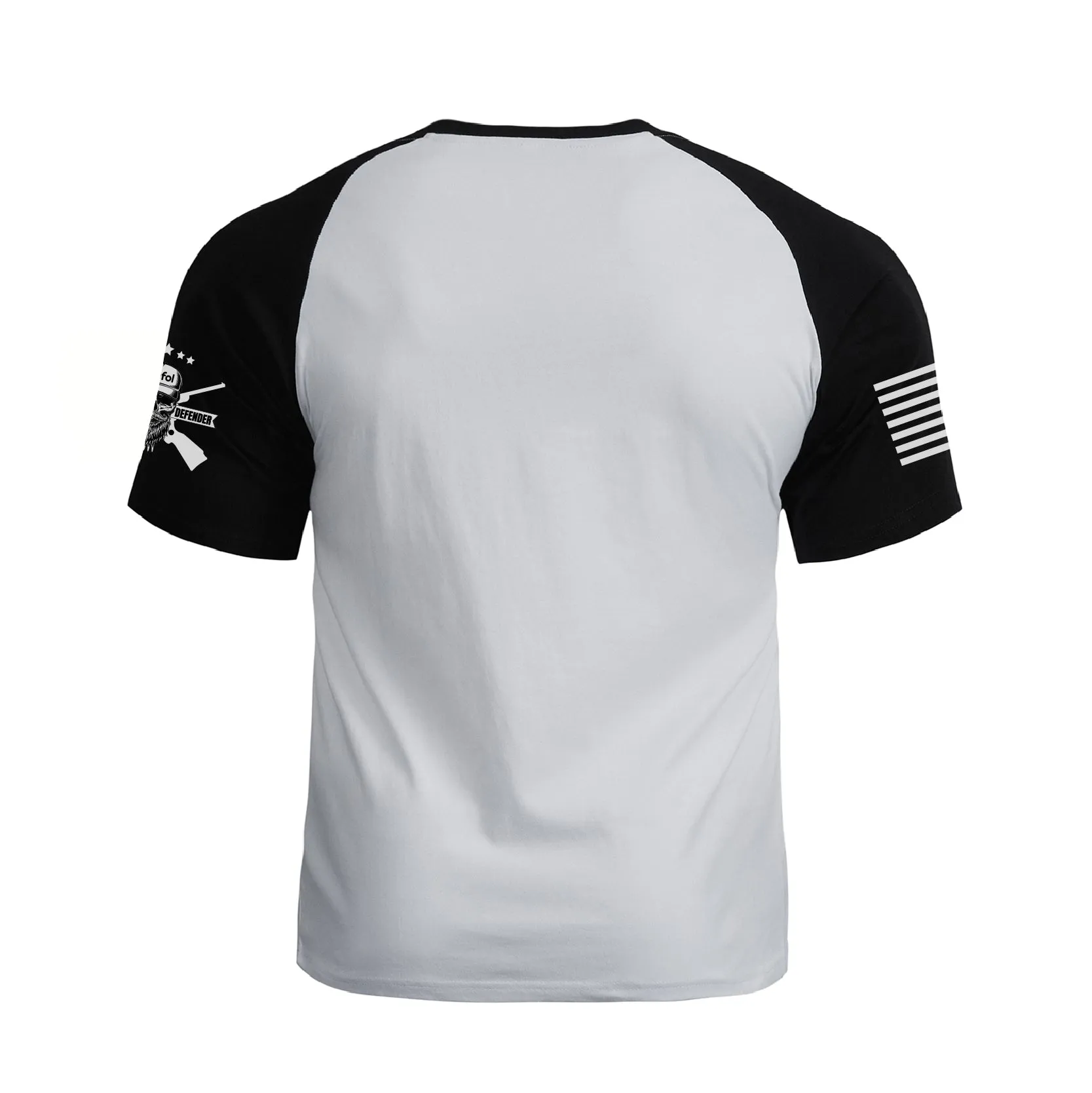 NOBODY CARES WORK HARDER 100% COTTON RAGLAN GRAPHIC TEE
