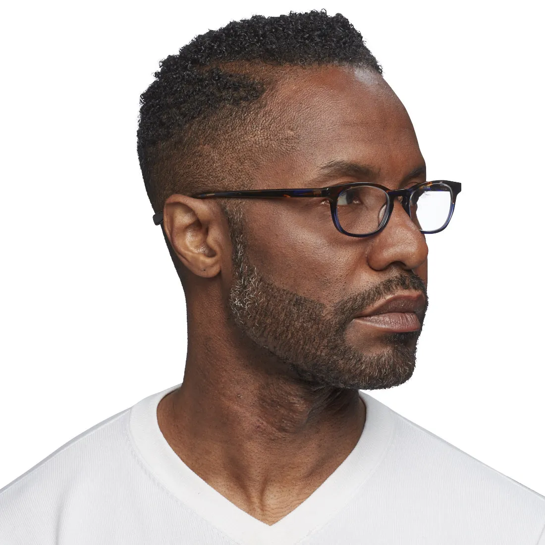 On Board Color 50 - Tortoise & Navy Front and Temples