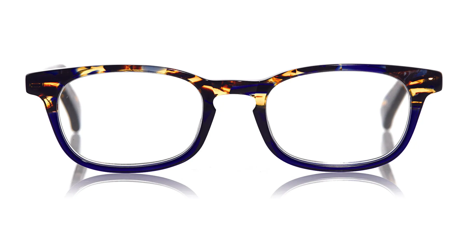 On Board Color 50 - Tortoise & Navy Front and Temples