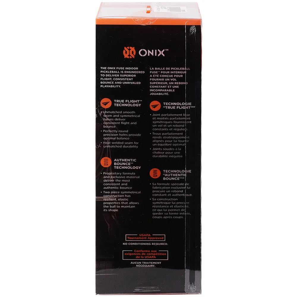 Onix Fuse Indoor Pickleball 3 Pack - Orange