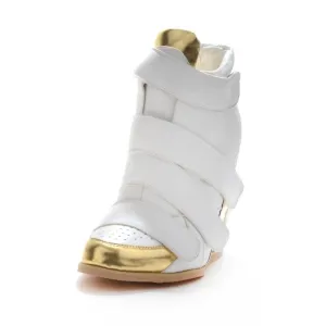 Original Intention Women Ankle Boots Fashion Hook&Loop Round Toe Wedges Boots Elegant Shoes Woman Plus Size 4-15
