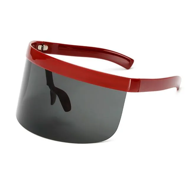 Oversized Shield Visor Sunglasses
