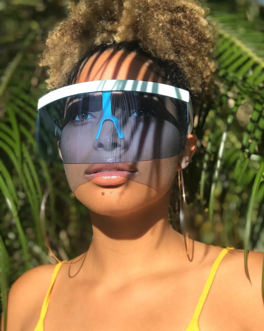 Oversized Shield Visor Sunglasses
