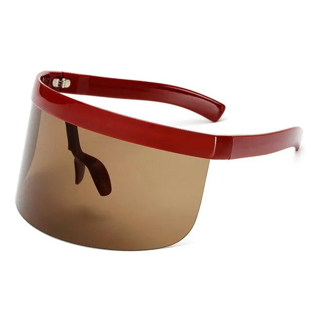 Oversized Shield Visor Sunglasses