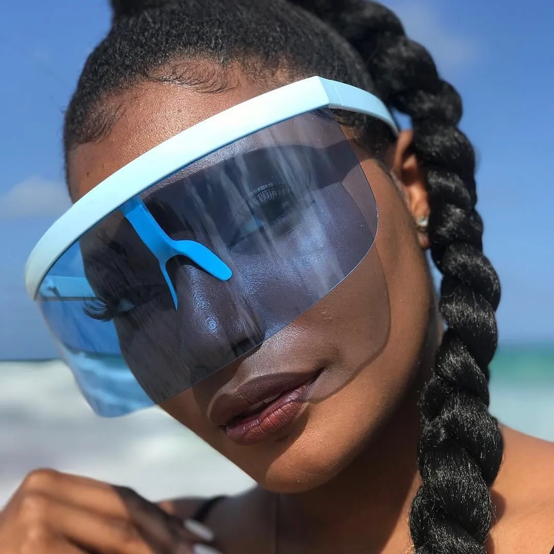 Oversized Shield Visor Sunglasses