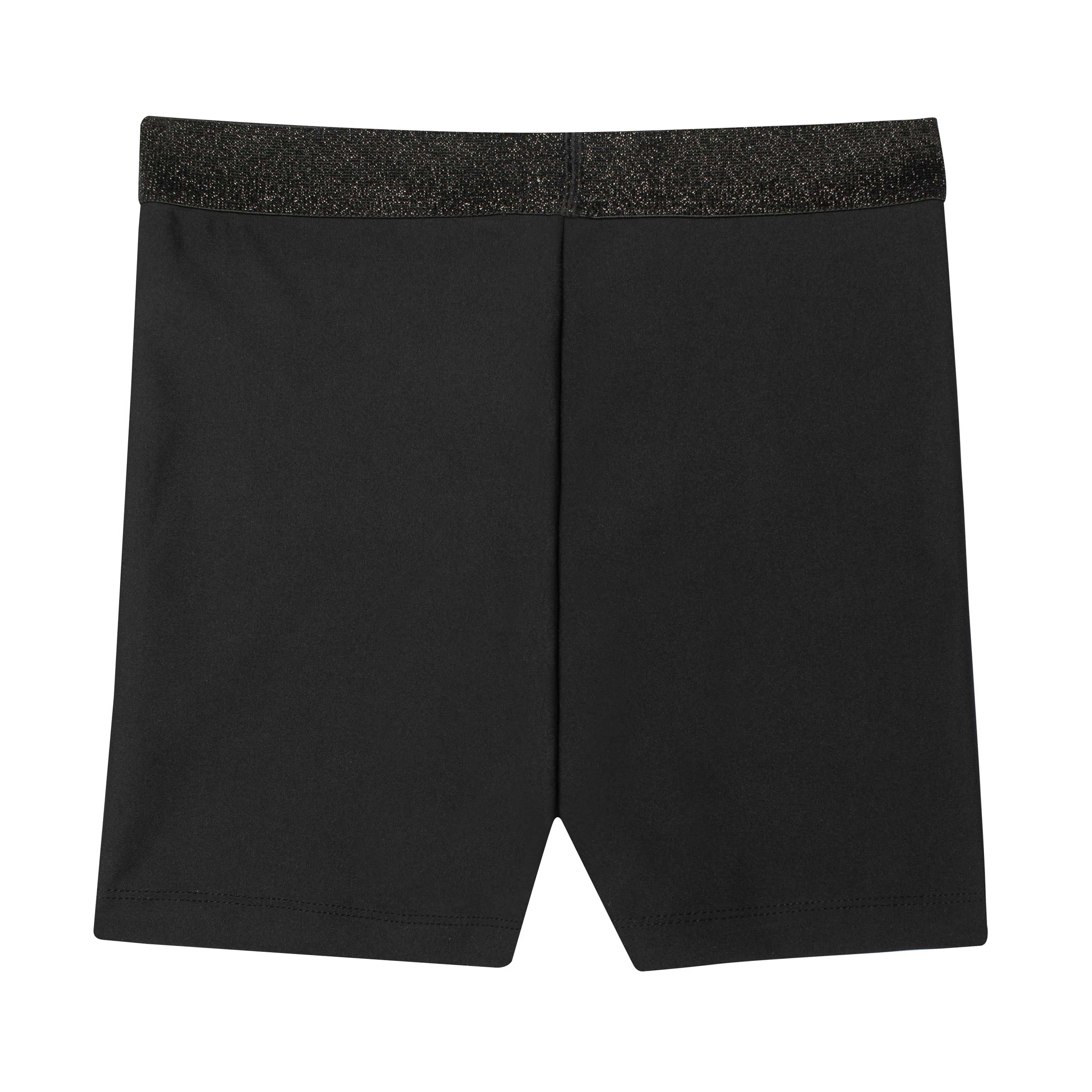 Patricia: Mid Length Bike Short in Black