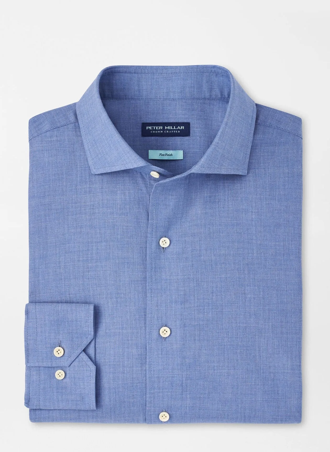 Peter Millar Cumbria Fleece Sport Shirt - Brook Blue