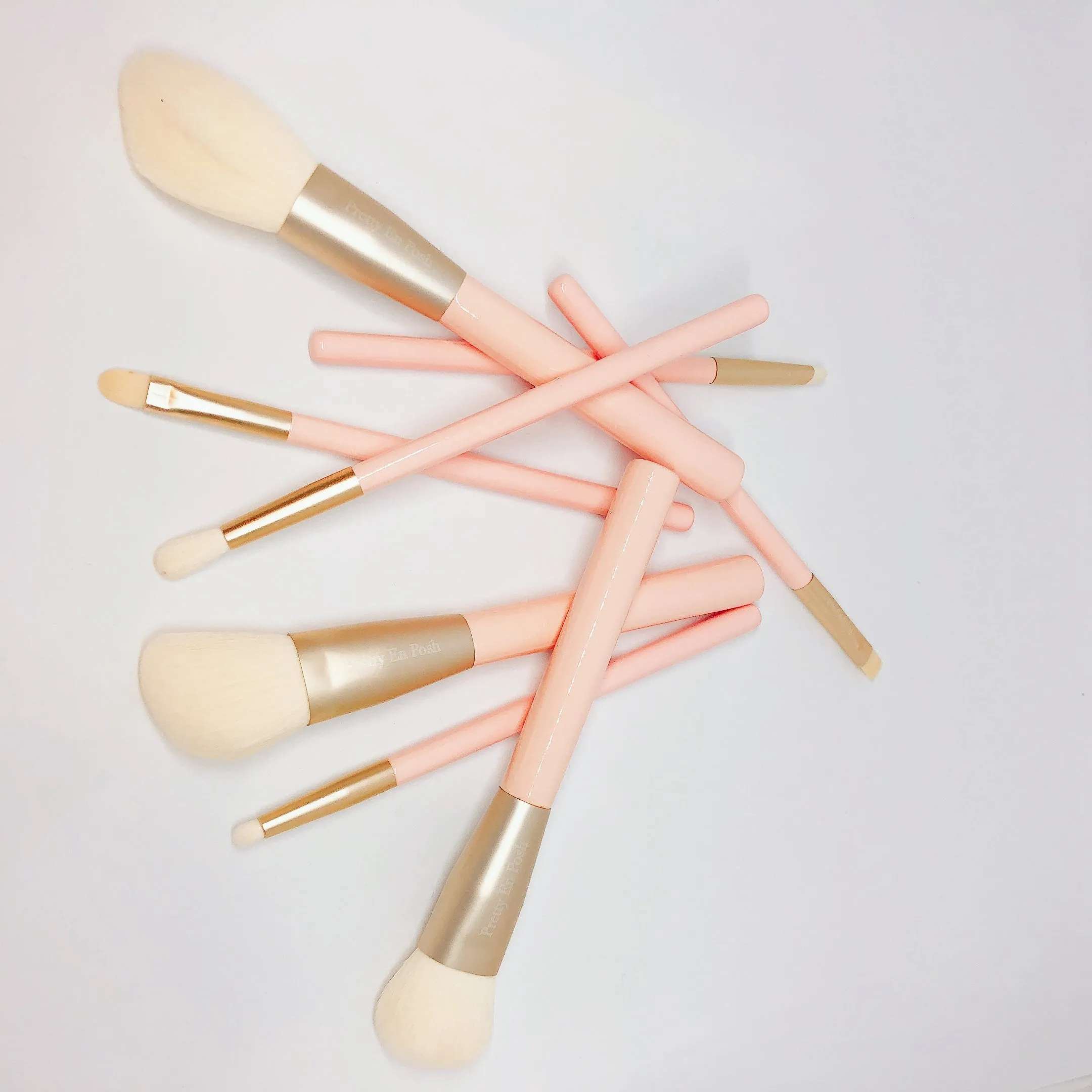 Pink Blossom Makeup Brush Set