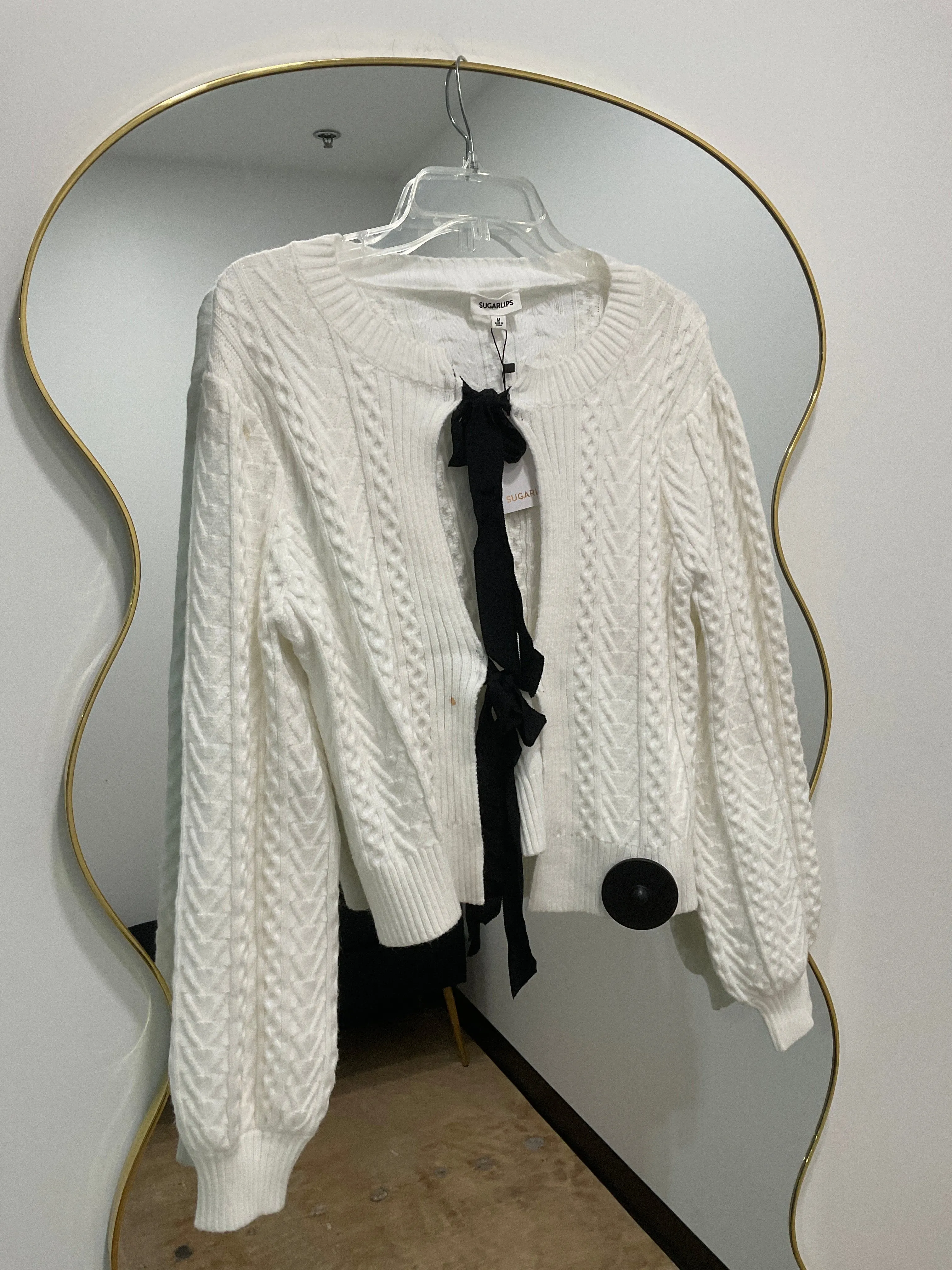 Pinky Promise Bow Tie Cardigan