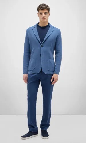 PIQUET COTTON SILK SWACKET - CASHMERE BLUE