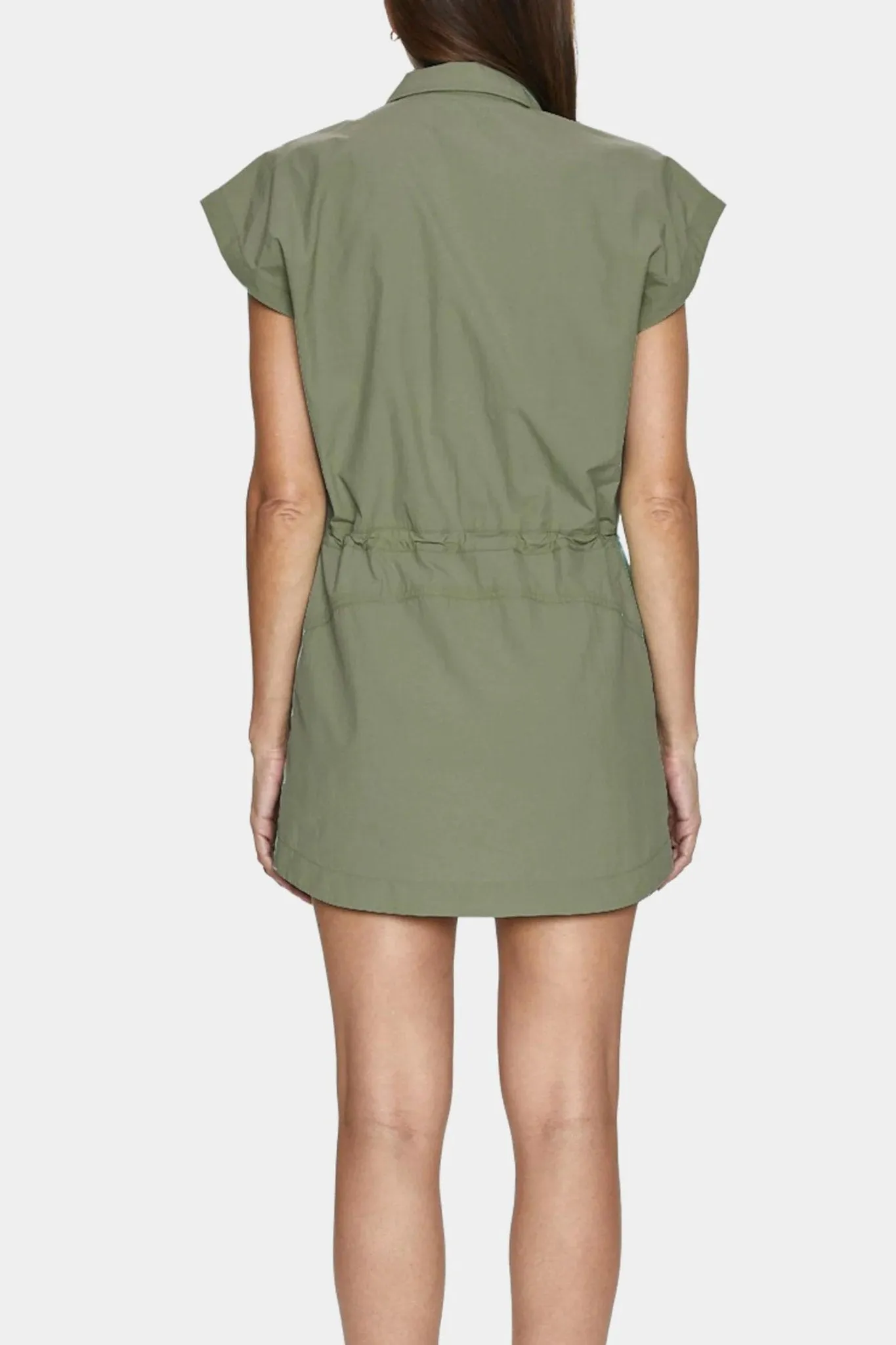 Pistola: Mariah Zip Front Dress in Eucalyptus
