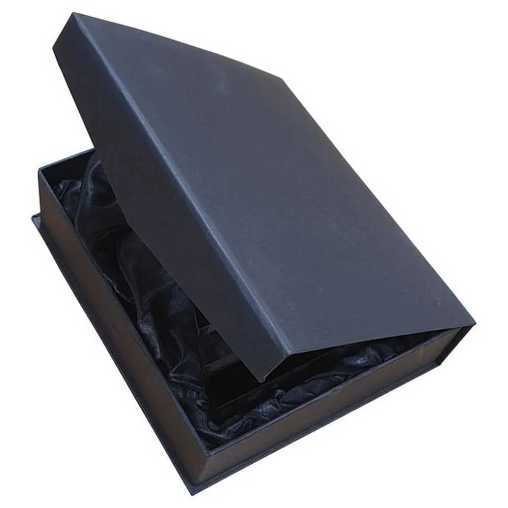 Pointed Column Glass Trophy with Black Base