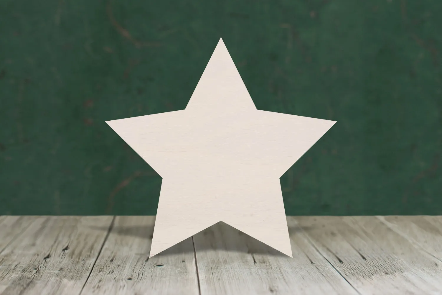 Pointed star wooden craft cut out - 4mm thick plywood