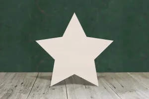 Pointed star wooden craft cut out - 4mm thick plywood