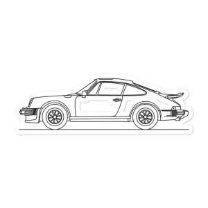 Porsche 911 930 Turbo Outline Sticker