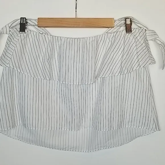 Pour Les Femmes Striped Tie Top