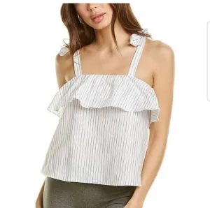 Pour Les Femmes Striped Tie Top