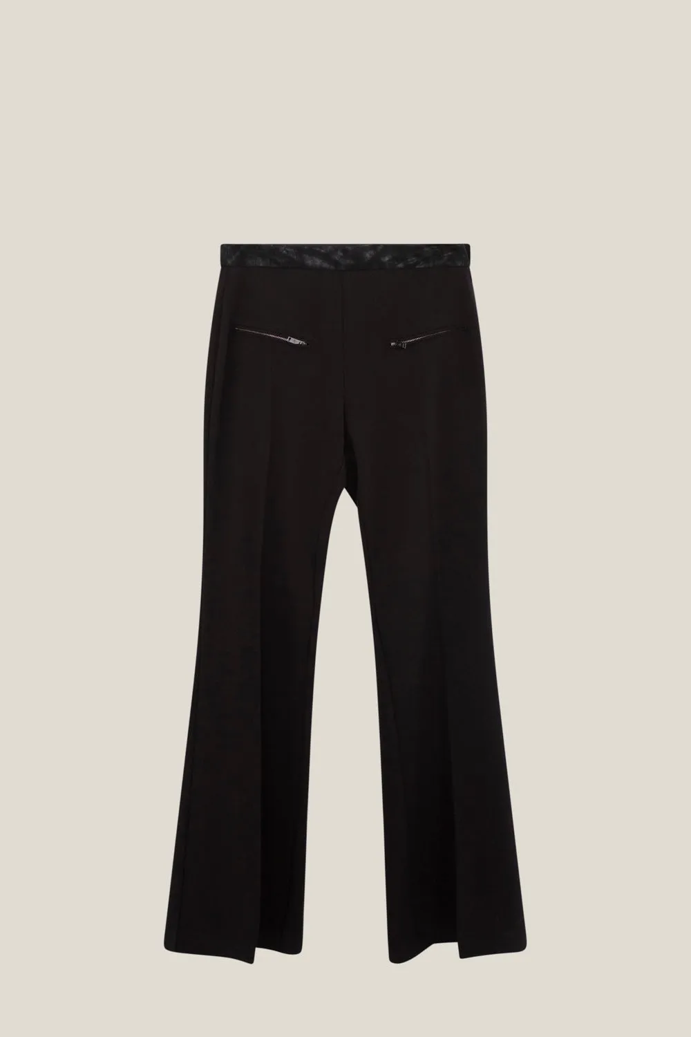 PROSPER - Pantalon de costume noire forme bootcut