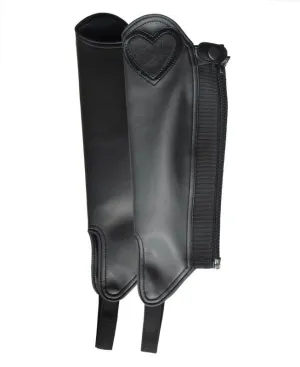 Rhinegold Childrens Synthetic Gaiters With Heart Detail