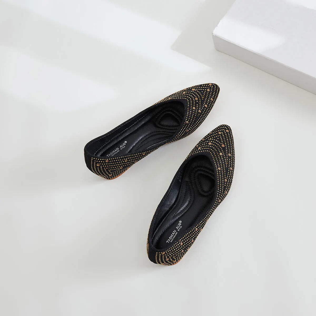 RHINESTONE EMBELLISHED WEDGE HEEL PUMPS WOMEN SHOES 7975