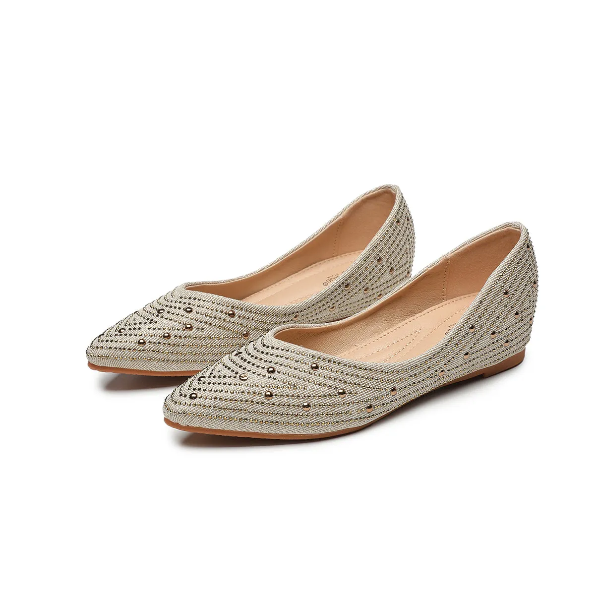 RHINESTONE EMBELLISHED WEDGE HEEL PUMPS WOMEN SHOES 7975