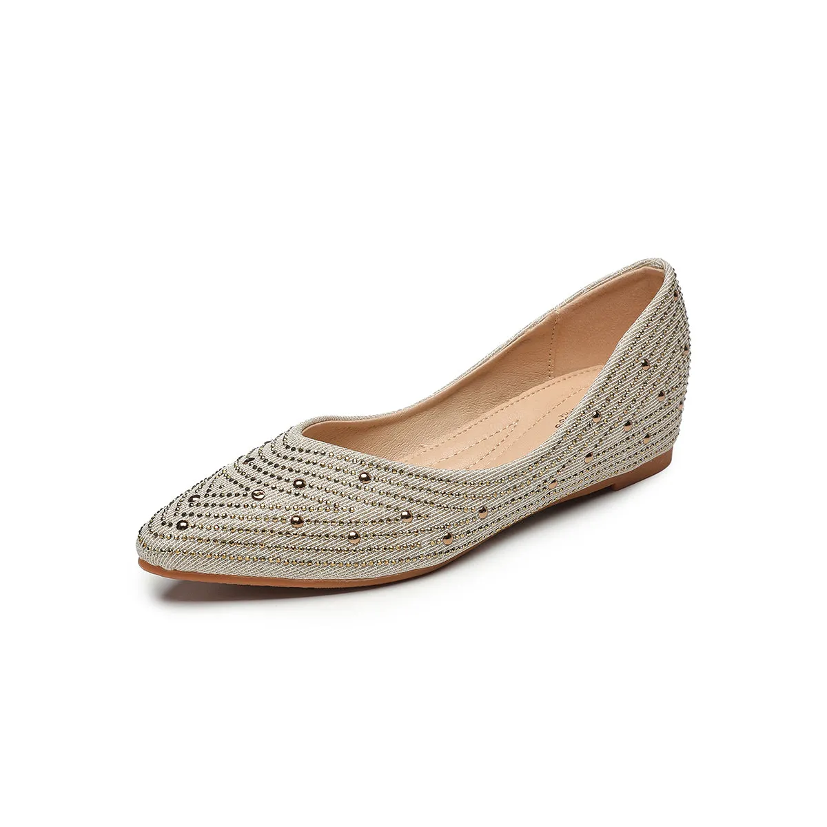 RHINESTONE EMBELLISHED WEDGE HEEL PUMPS WOMEN SHOES 7975