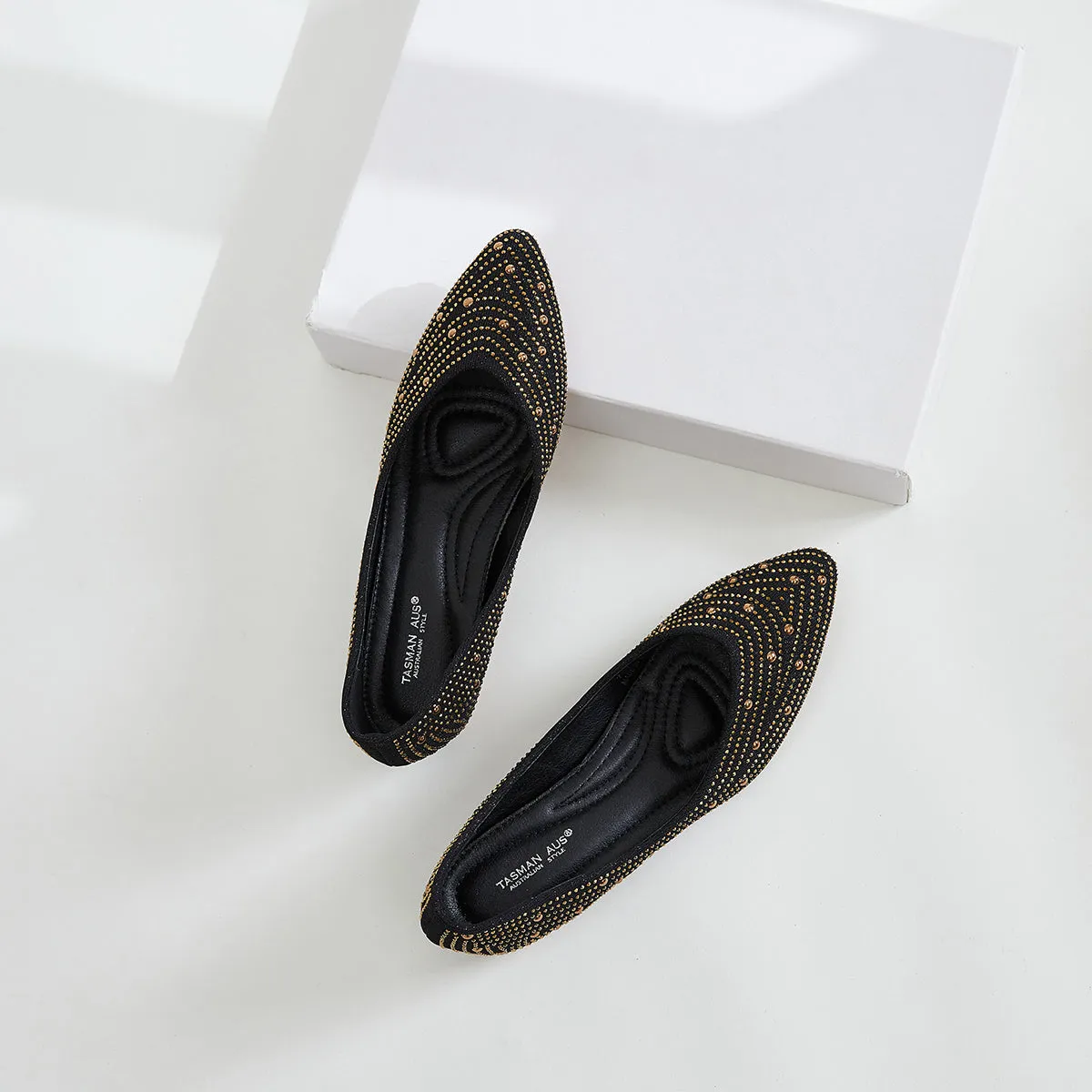 RHINESTONE EMBELLISHED WEDGE HEEL PUMPS WOMEN SHOES 7975
