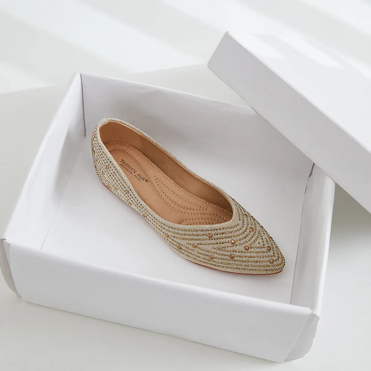 RHINESTONE EMBELLISHED WEDGE HEEL PUMPS WOMEN SHOES 7975
