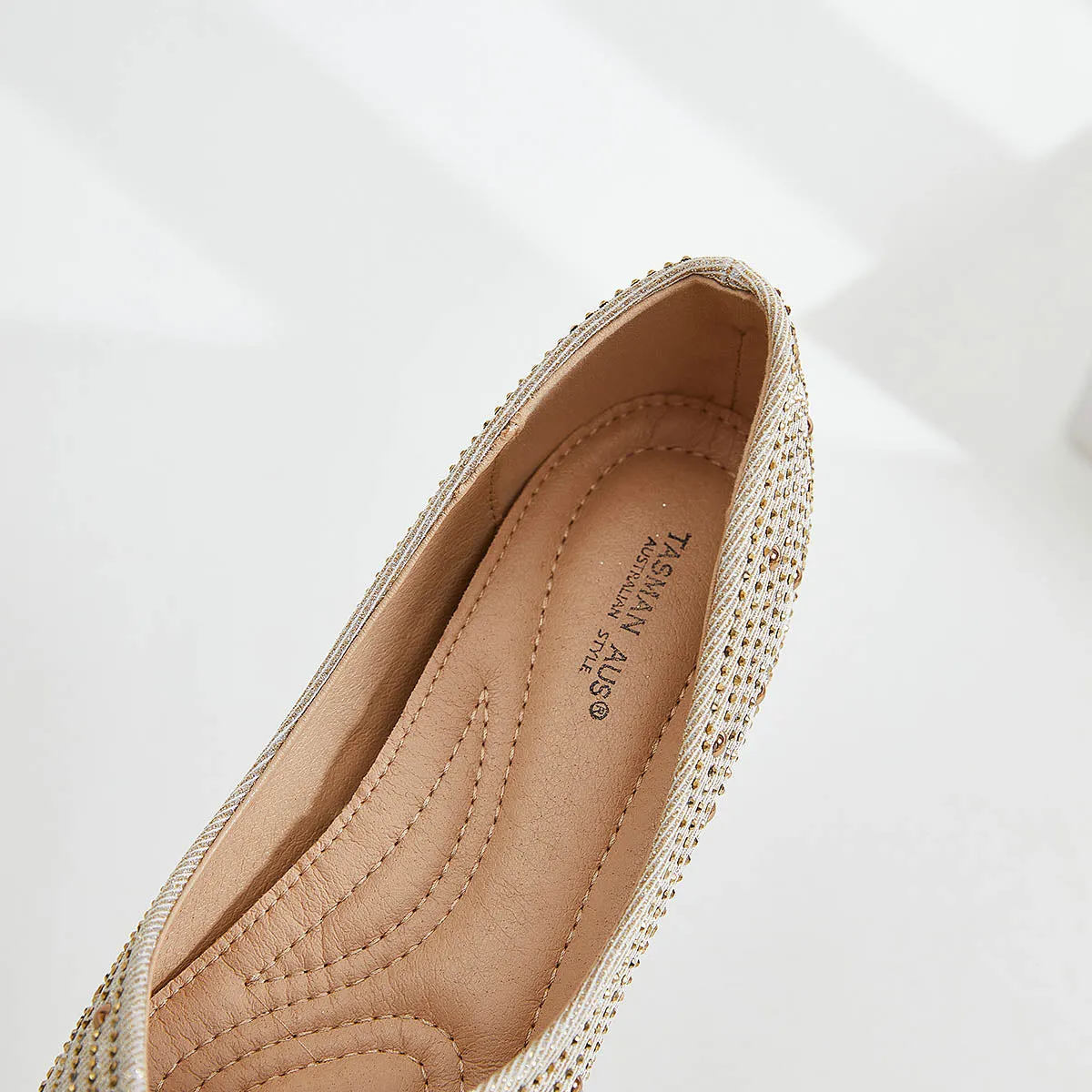 RHINESTONE EMBELLISHED WEDGE HEEL PUMPS WOMEN SHOES 7975