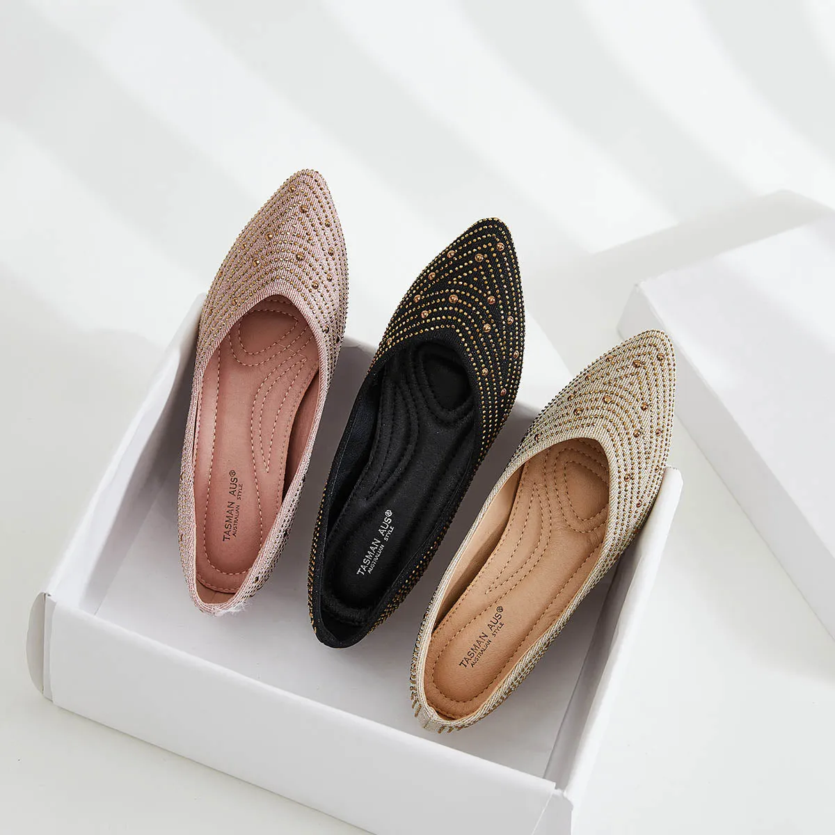 RHINESTONE EMBELLISHED WEDGE HEEL PUMPS WOMEN SHOES 7975