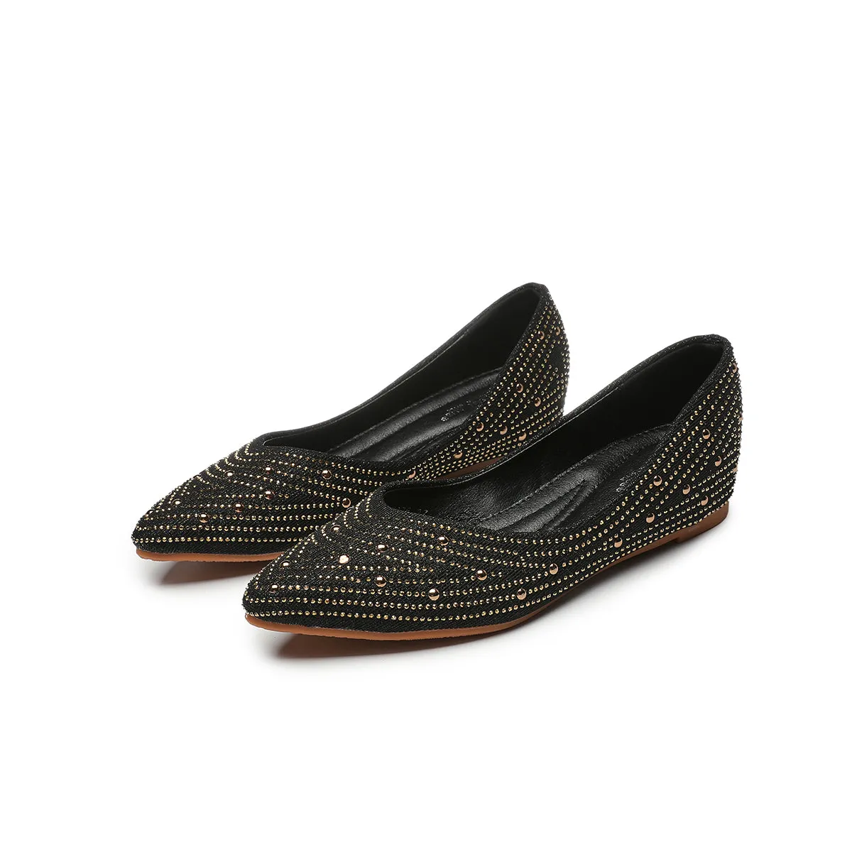 RHINESTONE EMBELLISHED WEDGE HEEL PUMPS WOMEN SHOES 7975