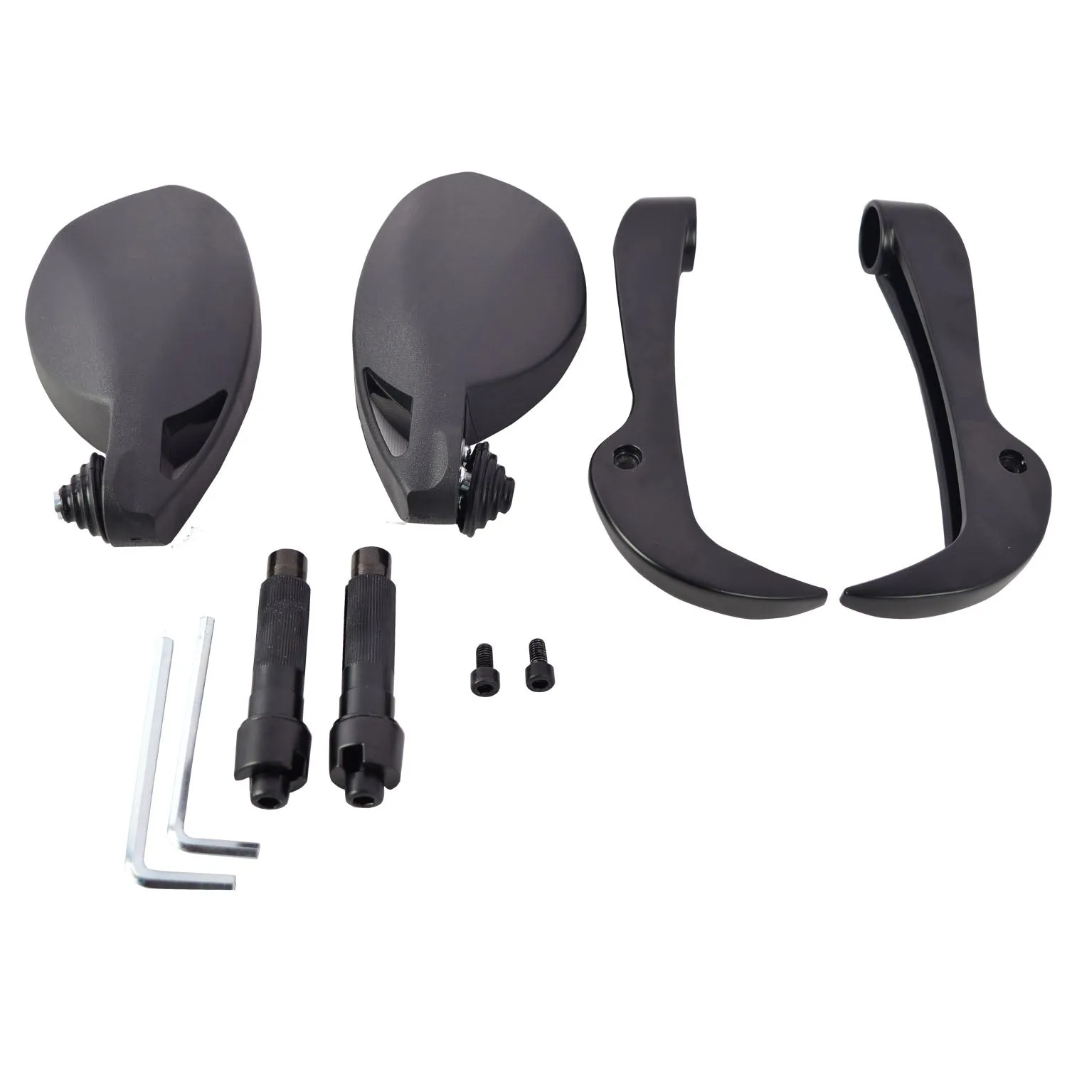 R.J.VON Handguard Protector With Side Mirrors for All Motorcycles - Set of 2
