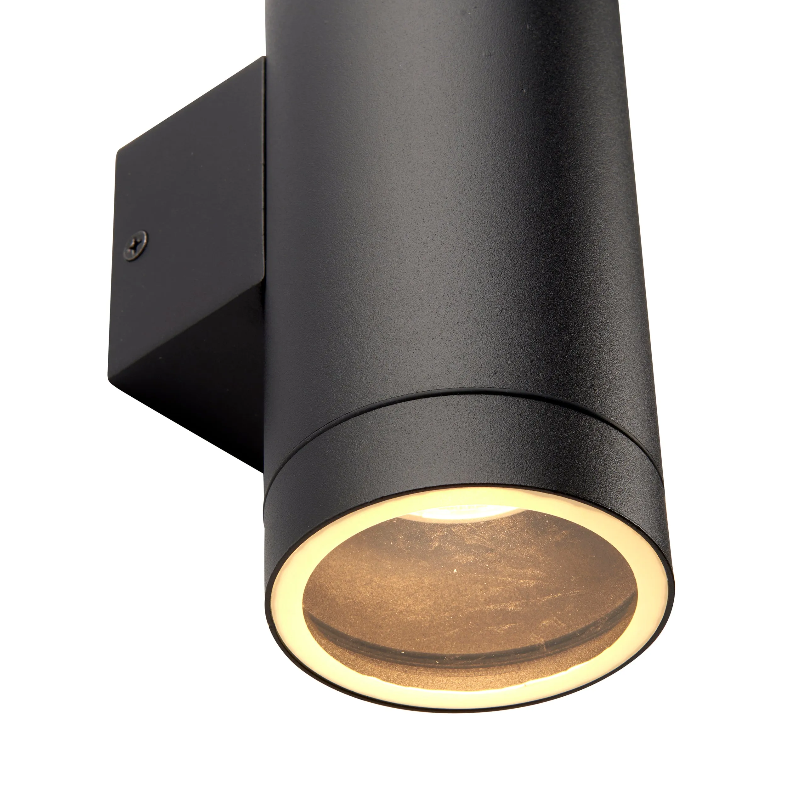 Saxby 98438 Palin XL IP44 7W Textured black paint & clear glass 2 x 7W LED GU10 (Required)