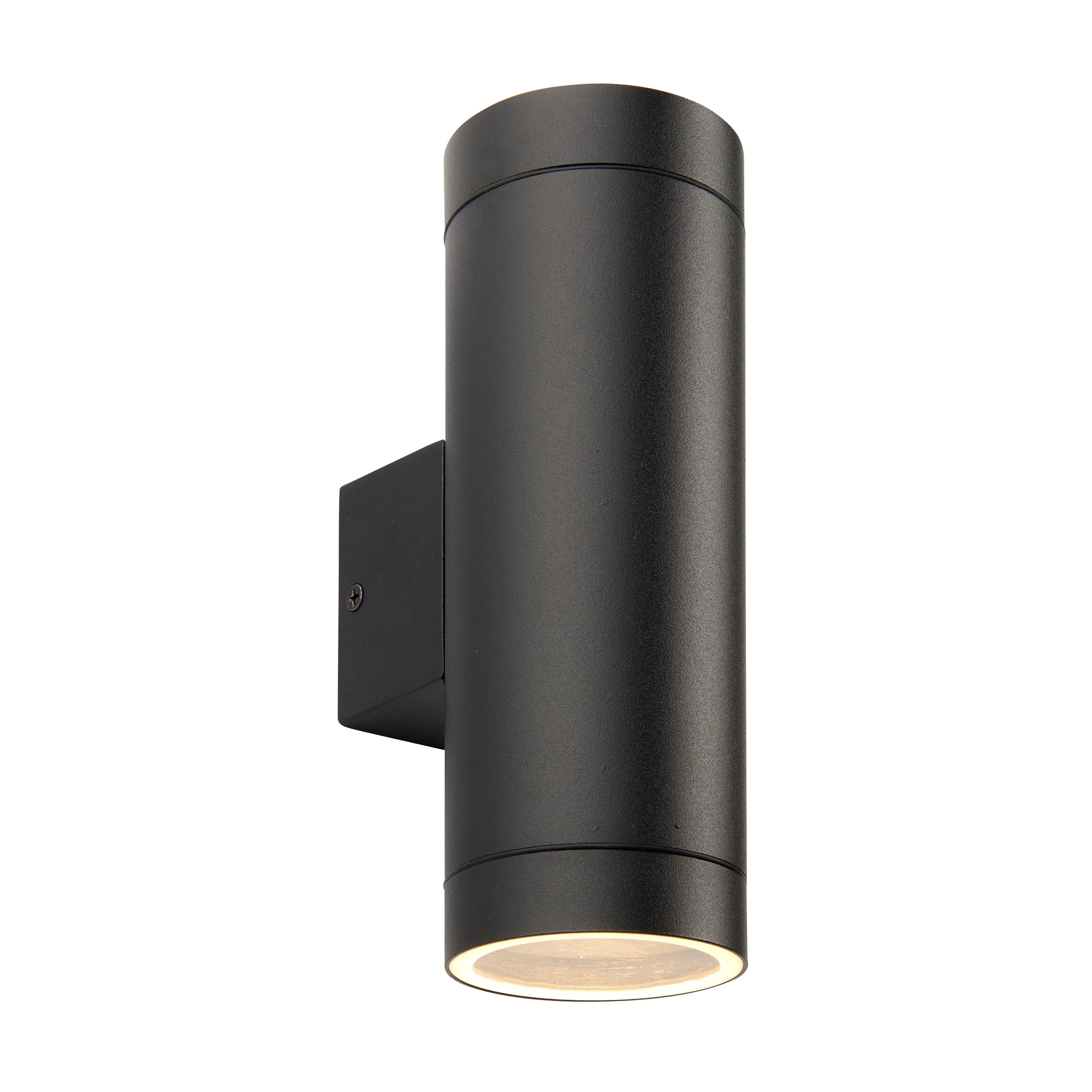 Saxby 98438 Palin XL IP44 7W Textured black paint & clear glass 2 x 7W LED GU10 (Required)