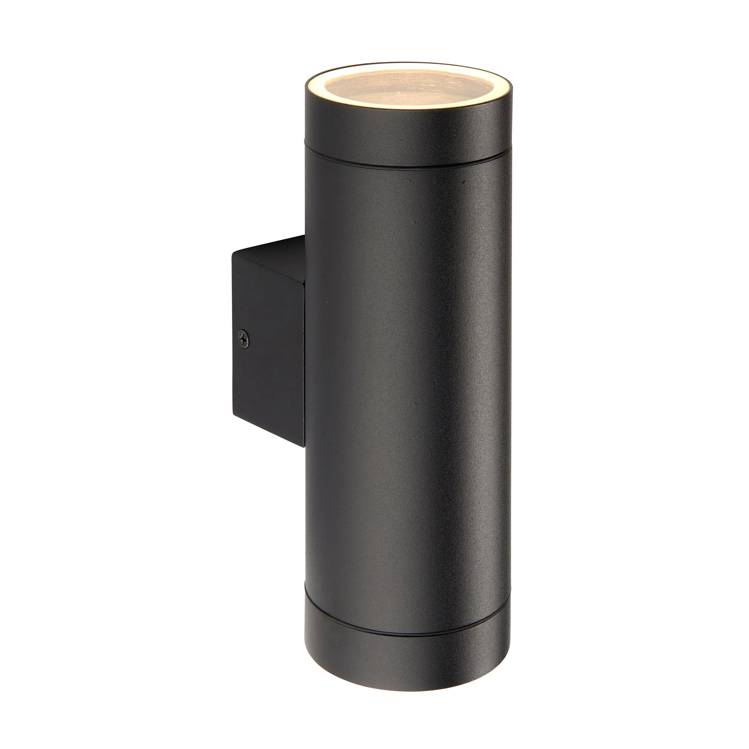 Saxby 98438 Palin XL IP44 7W Textured black paint & clear glass 2 x 7W LED GU10 (Required)