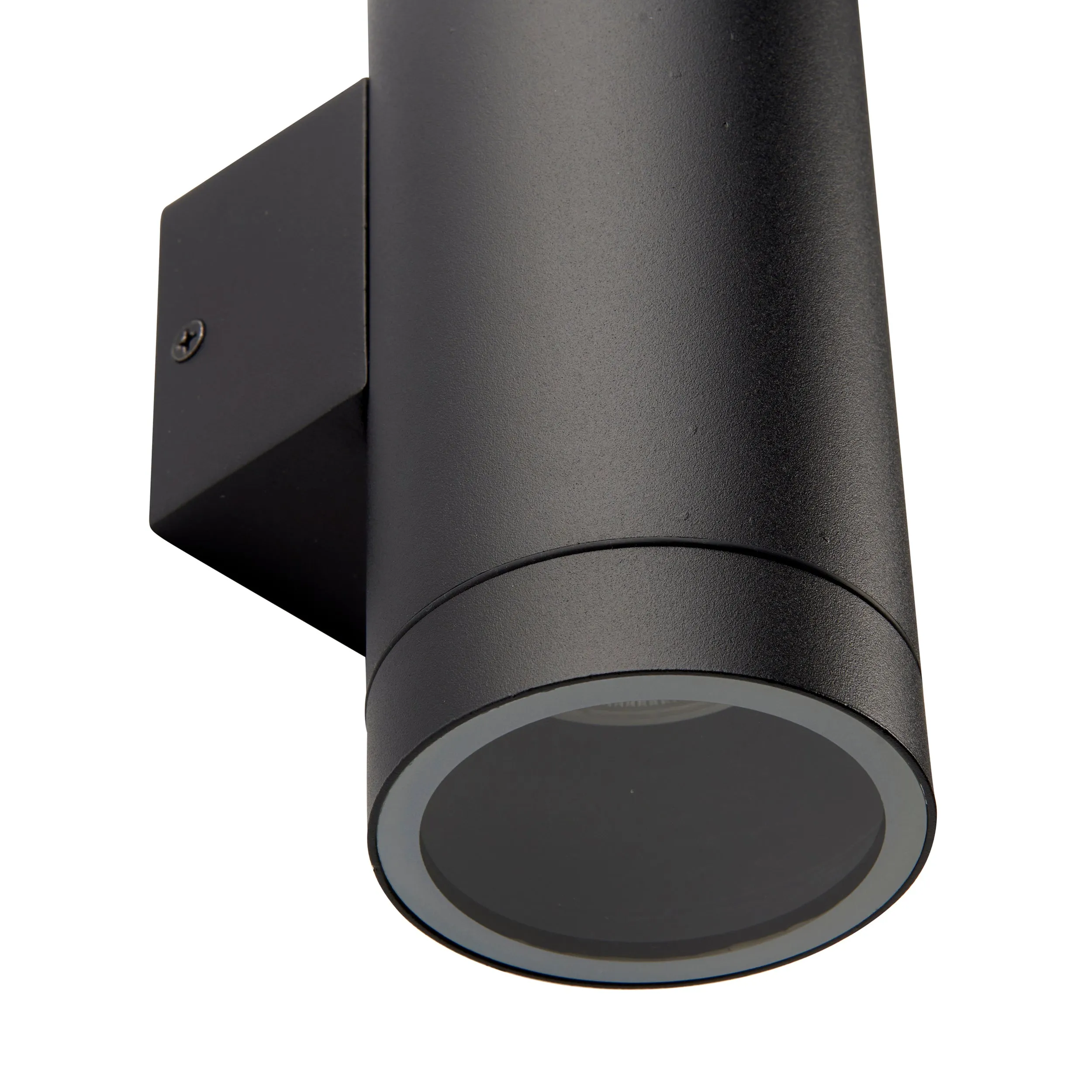 Saxby 98438 Palin XL IP44 7W Textured black paint & clear glass 2 x 7W LED GU10 (Required)