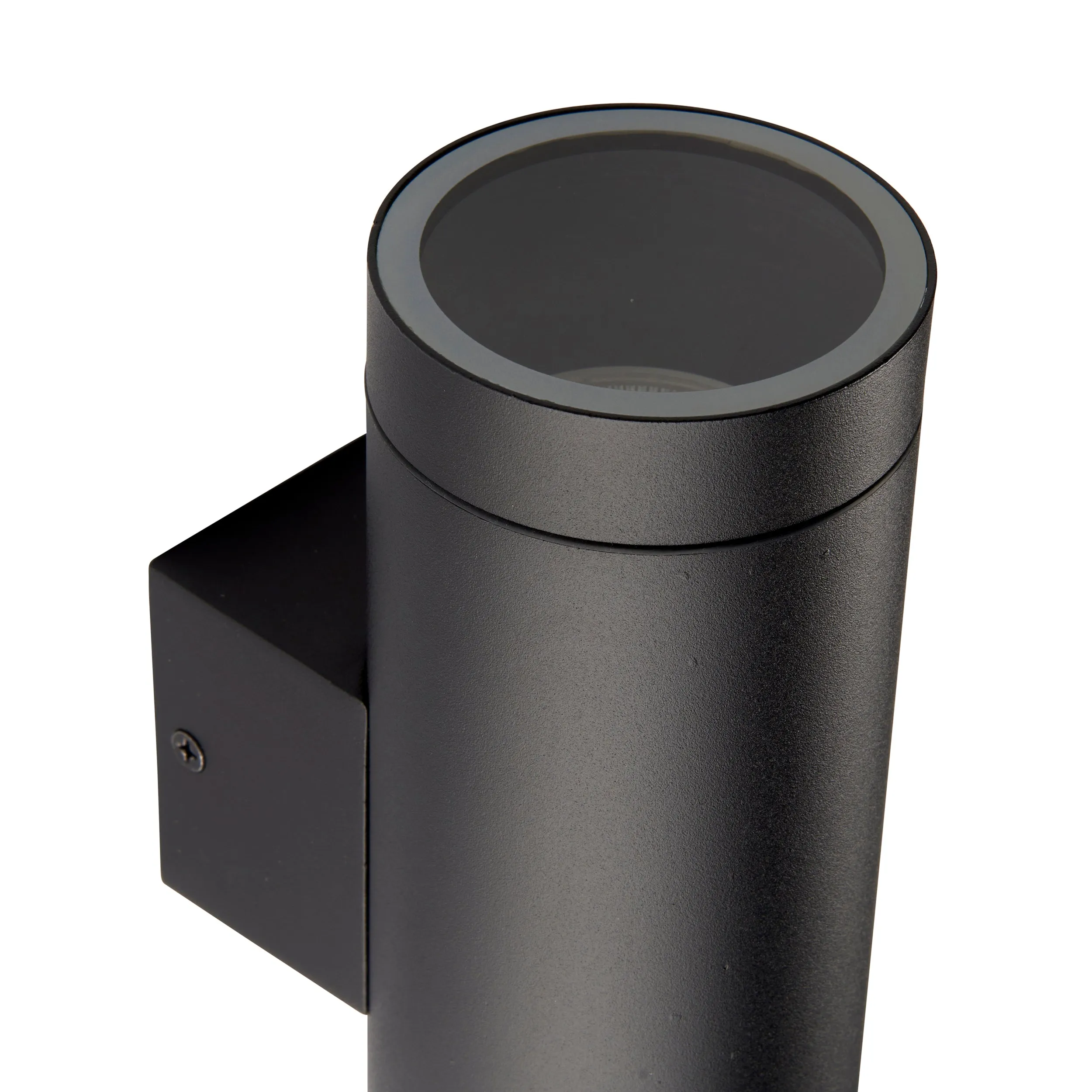 Saxby 98438 Palin XL IP44 7W Textured black paint & clear glass 2 x 7W LED GU10 (Required)