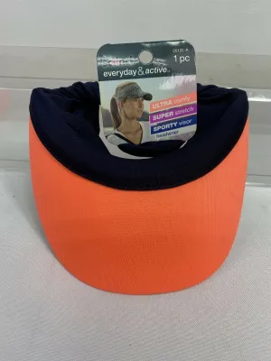 Scunci Everyday &Active Comfy Stretch sporty Visor Headwrap Orange *Combine Ship