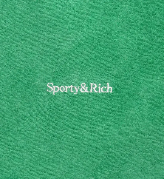 Serif Logo Terry Vest Verde/White