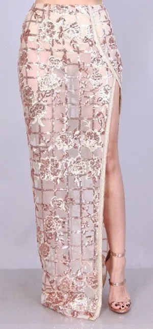 Sexy Rose Gold Skirt